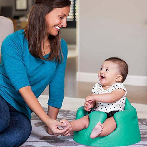 Bumbo Tray Chair - Portable Baby Floor Seat, Aqua, Infant Sitting Booster 3-12 Months