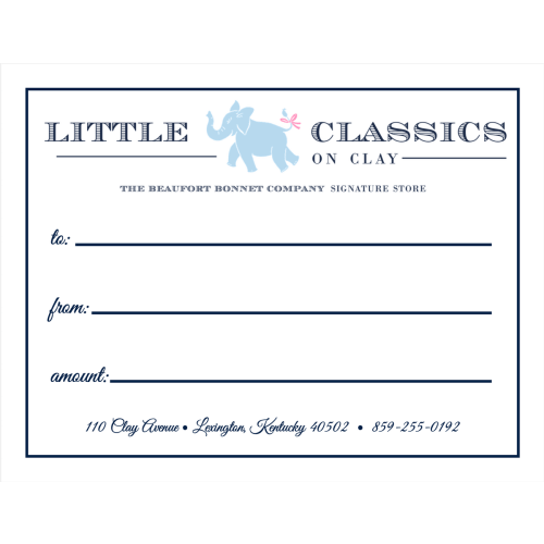 Gift Card – Little Classics on Clay