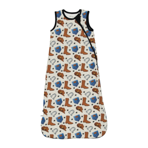 Larkspur Baby | Bamboo Wearable Blanket | Sleep Sack in Cowboys and Denims