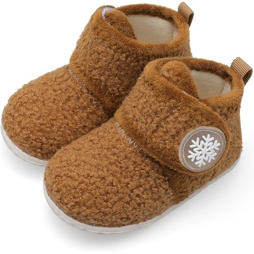 FEETCITY Baby Booties Girls Boys Infant Slippers First Walkers Shoes Warm Socks Newborn Crib Shoes