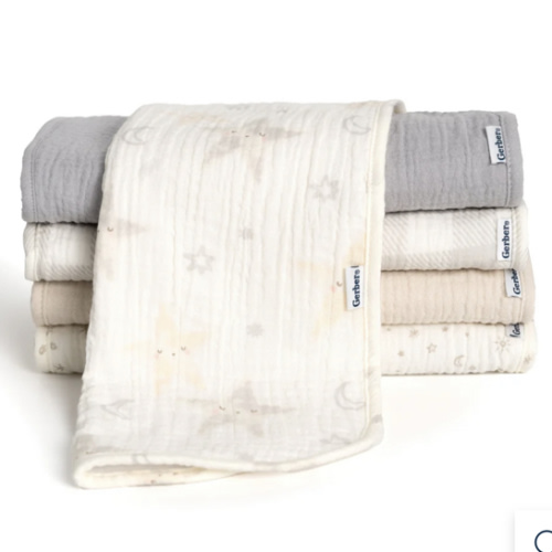 5-Pack Baby Neutral Stars Muslin Burp Cloths – Gerber Childrenswear