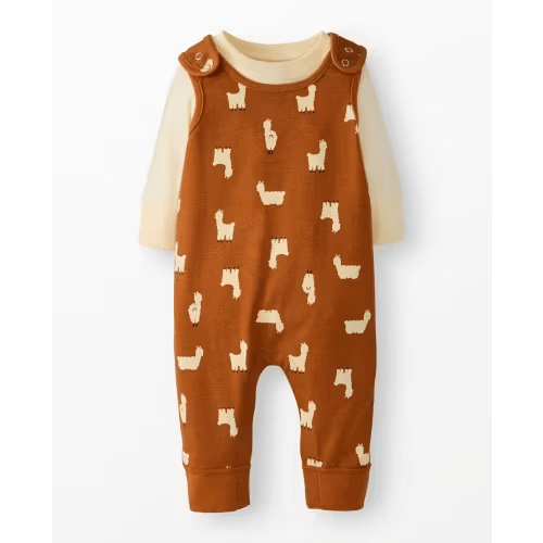 Baby Long Sleeve T-Shirt & Overalls Set | Hanna Andersson