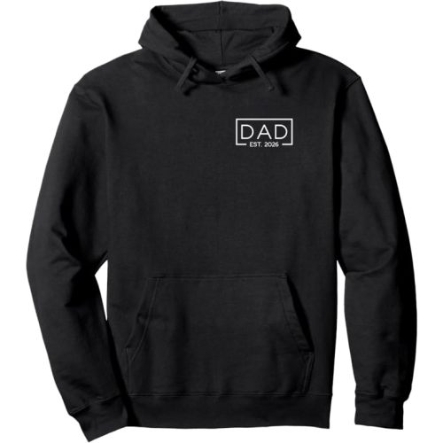 Dad Est. 2026 Logo Father 2026 loading New Dad 2026 Pullover Hoodie