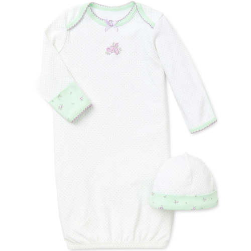 Petite Rose Sleeper Gown And Hat