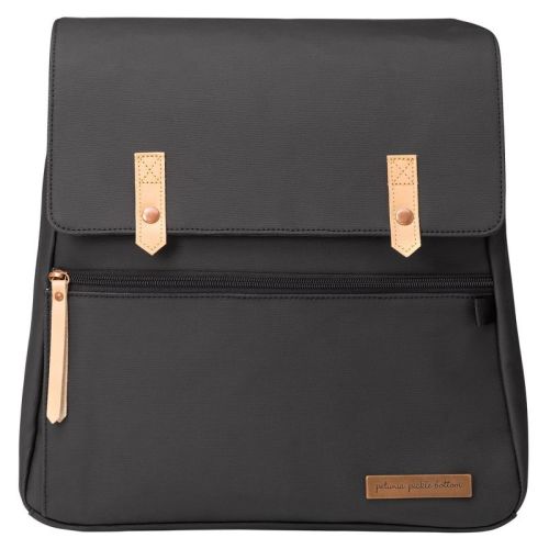 Mac- Petunia Pickle Bottom Meta Backpack Diaper Bag - Black Matte Canvas