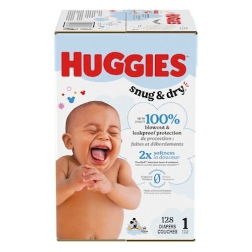 Snug & Dry Baby Diapers, Size 1 (8-14 lbs)