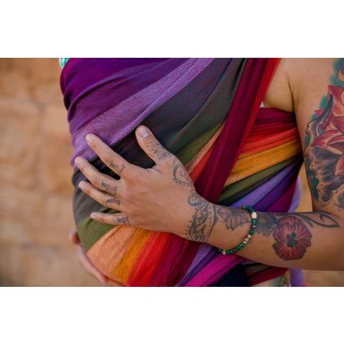 Girasol Rainbow Baby Woven Wrap Baby Carrier: Fair Trade Handwoven Cotton