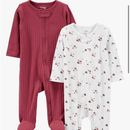 Simple Joys by Carter's baby-boys 2-pack 2-way Zip Textured Sleep and Play