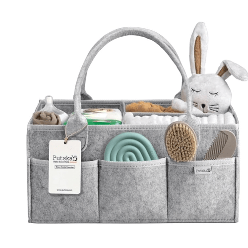 PUTSKA Nursery Storage Basket - Nappy Basket Organiser for Changing Station, Newborn Essentials, Baby Gifts for Birth and Must Haves for Boys or Girls : Amazon.de: Baby Products