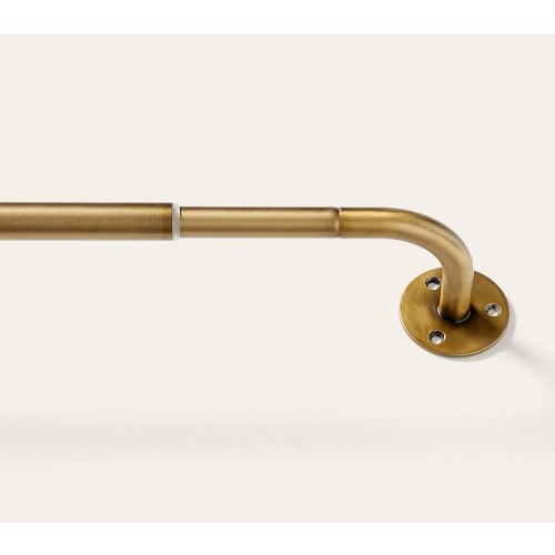 Room Darkening Single Curtain Rod (.75")