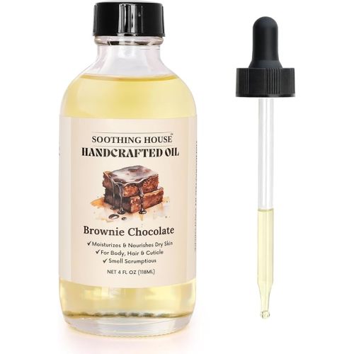Brownie Chocolate Body Oil - Moisturizing Sweet Body Oil for Soft, Glowing, Radiant Skin (4 fl oz)
