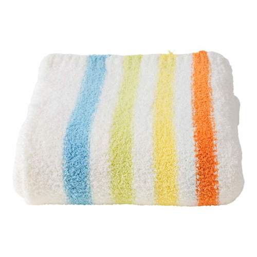 Multicolor Striped Cozy Knit Throw Blanket, 50x60