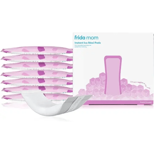 Frida Mom 2-in-1 Postpartum Absorbent Perineal Ice Maxi Pads | Instant Cold Therapy Packs and Maternity Pad in One Ready-to-use Padsicle for After Birth