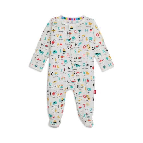 ABC Love Fitted One-Piece Pajamas