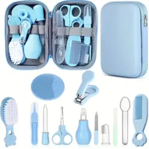 Baby Care Set, 13-Piece Baby Essentials Kit, Includes Comb, Nail Clippers, Nasal Aspirator, Brush, Must-Have for Newborns Boys & Girls, Babies Kit - TikTok Shop