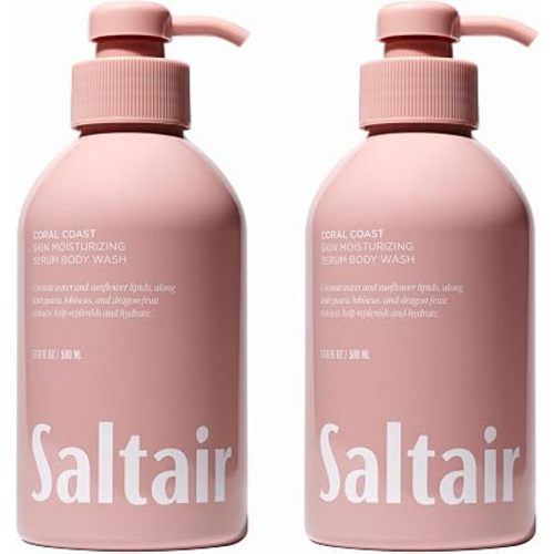Saltair Body Wash 2-Pack | Coral Coast Moisturizing Shower Gel | 2x 17oz