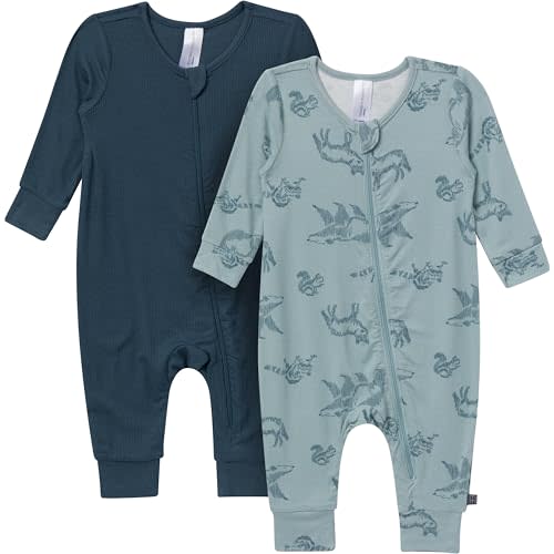 MODERNMOMENTS Baby Viscose 2-pack Footless Coveralls