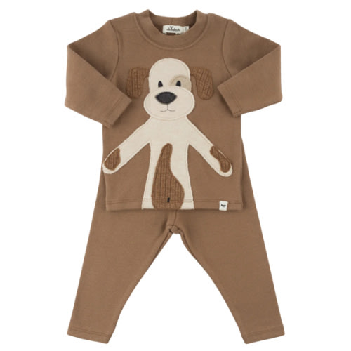 oh baby! Two Piece Set - Puppy - Chocolate