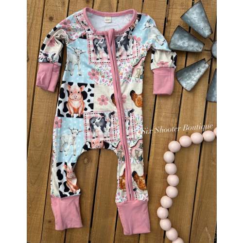 Farm girl baby sleeper.