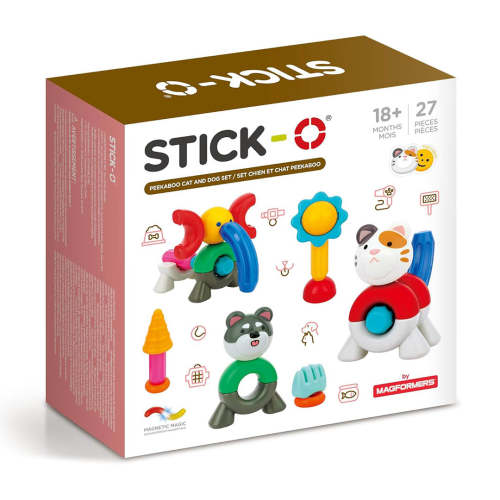 Stick-O Peekaboo Dog and Cat 27 Piece Set