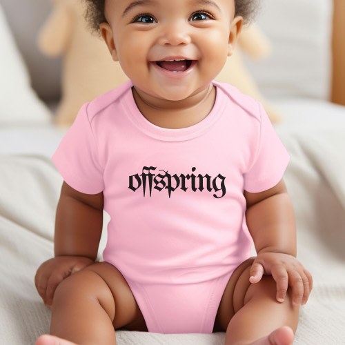 Offspring Baby Bodysuit, Goth Baby Babysuit, Baby Shower Gift for Goth Mommy, Bodysuit One-piece Romper Shirt, Gothic Mom Baby Shower Gift