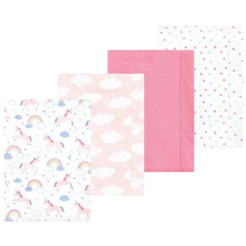 Luvable Friends Hudson Baby Flannel Burp Cloths 4pk Set