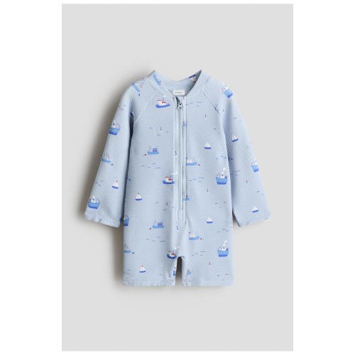 Light Blue/Boats | Upf 50 Swimsuit | 3-6 M Nordstrom