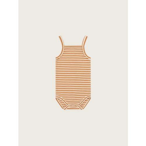 Copper Stripes Tank Bodysuit | Organic Zoo