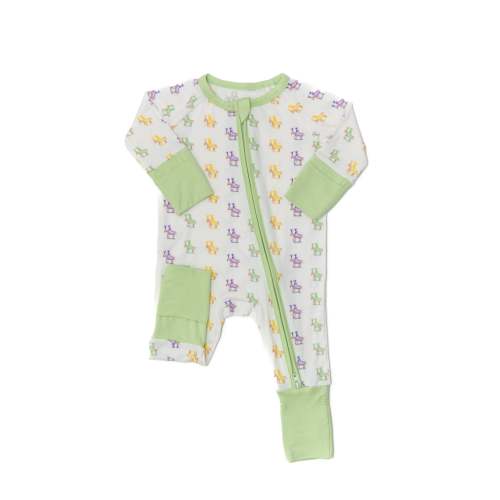 Mardi Gras Horses Sleep Romper