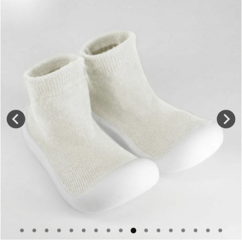 Tiny Explorings shoes in white. 6-12 months