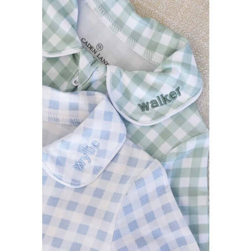 Peter Pan Collar Zipper Footie