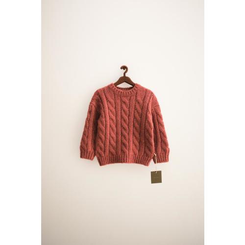 ZARA TIMELESS - CABLE KNIT WOOL SWEATER - Brick | ZARA United States