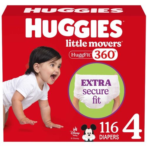 Huggies Little Movers 360 Pull On Diapers - Size 4 - 116ct