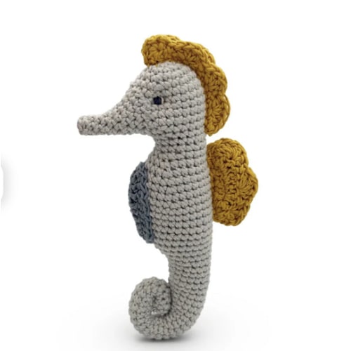 Myum Organic Cotton - Amanita Mushroom Rattle | Baby Toys- Blue Otter Toys