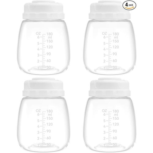 Replacement Pump Bottles for Spectra/Motif Luna/Most Wide-Mouth Flanges, S1 S2 Milk Storage Bottle for Pumping, 6oz/180ml