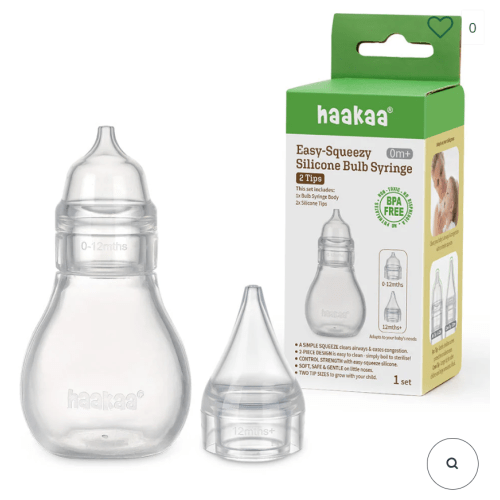 Haakaa Easy-Squeezy Silicone Bulb Syringe (0m+)