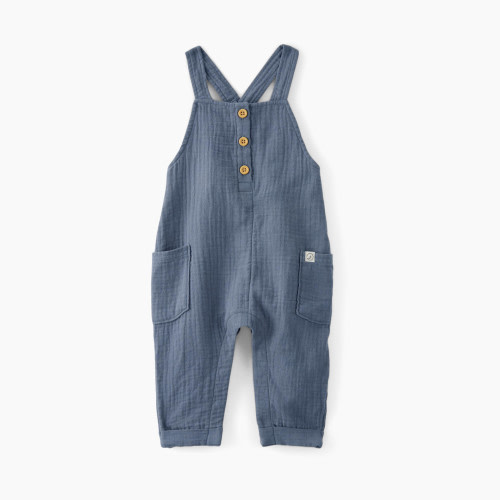 Carter's Little Planet Organic Cotton Gauze Overalls - Blue, Nb