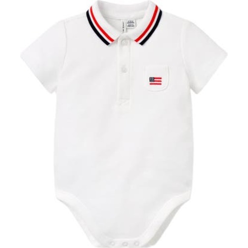 Baby Boys Flag Icon Polo Bodysuit, 12-18M