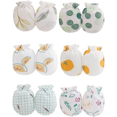 Cute Baby Mittens Newborn, No Scratch Baby Boy Mittens, Baby Girl Hat Gloves for Toddlers, Infant, Newborn