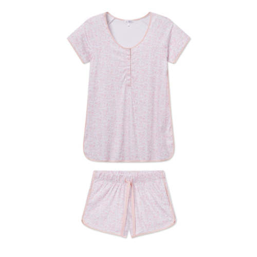 Pima Maternity Shorts Set in Hydrangea-M
