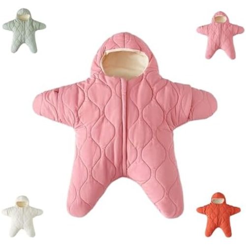 Baby Starfish Onesie, Thick Fleece Wearable Starfish Onesie for Baby Sleeping Bag Boy Girl Winter