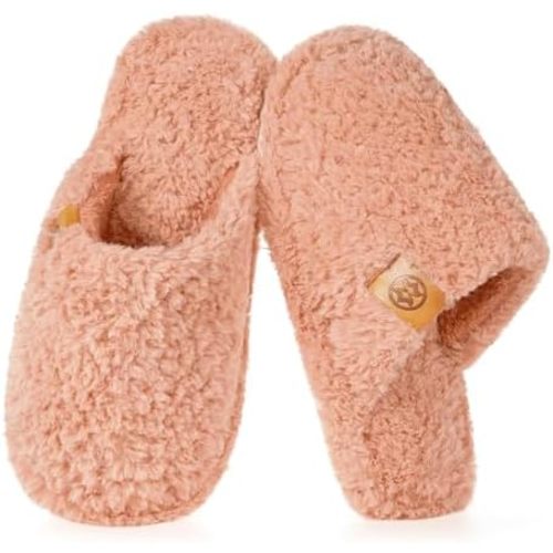 Dokela Fuzzy Kids Slippers Girls Boys Cozy House Slippers