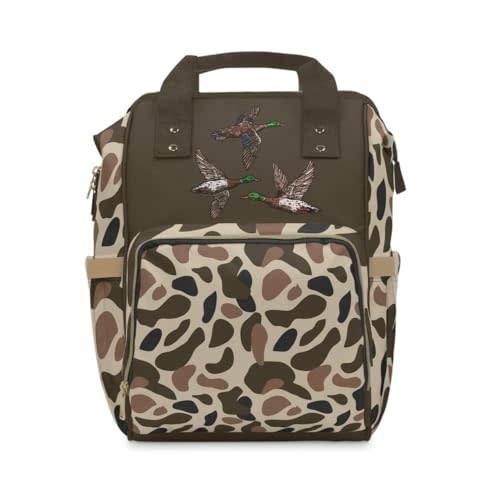 Old School Camo "Duck" Backpack/Camo Diaper bag/Mallard Duck Travel Bag/Trendy Duck Camo Carryon/Hunting Bookbag/Country Life Bookbag