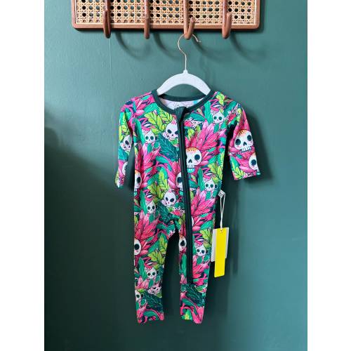 Skull Bamboo baby Romper