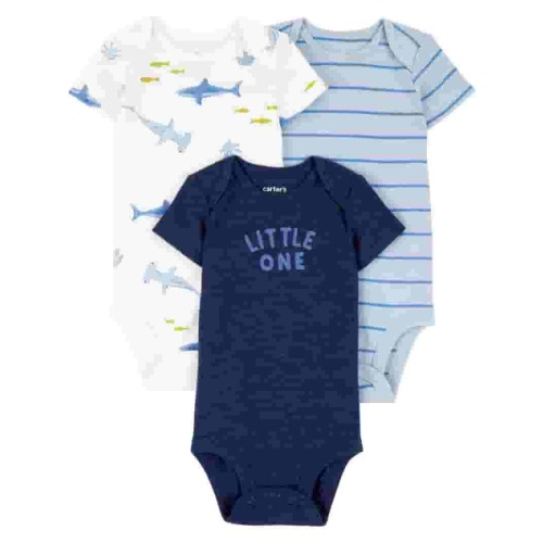 Carter's Child of Mine Baby Boy Bodysuit, 3-Pack, Sizes Preemie-18 Months