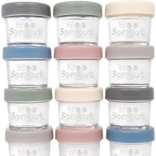 glass baby food storage