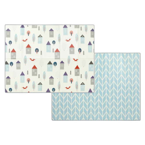 Dream On Me Reversible Baby/Toddler Play Mat, Extra Large, Thick Foam, Foldable, Multi