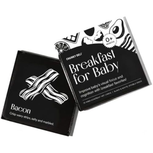 Breakfast for Baby High Contrast Art Flashcards Toy Pack of 10