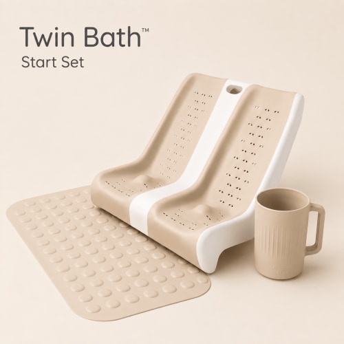 Twin Bath™ Starter Set | Easier, Stress-Free Bath Time for Twins – bumble beez