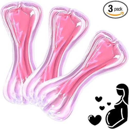 Perineal Cooling Pad, Postpartum Cold Packs Gel Bead Ice Pack Cold Therapy for Women After Pregnancy and Delivery(Pink